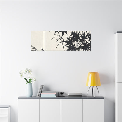 Shoji Screen Canvas Art | Summer Japandi Minimal Line Art