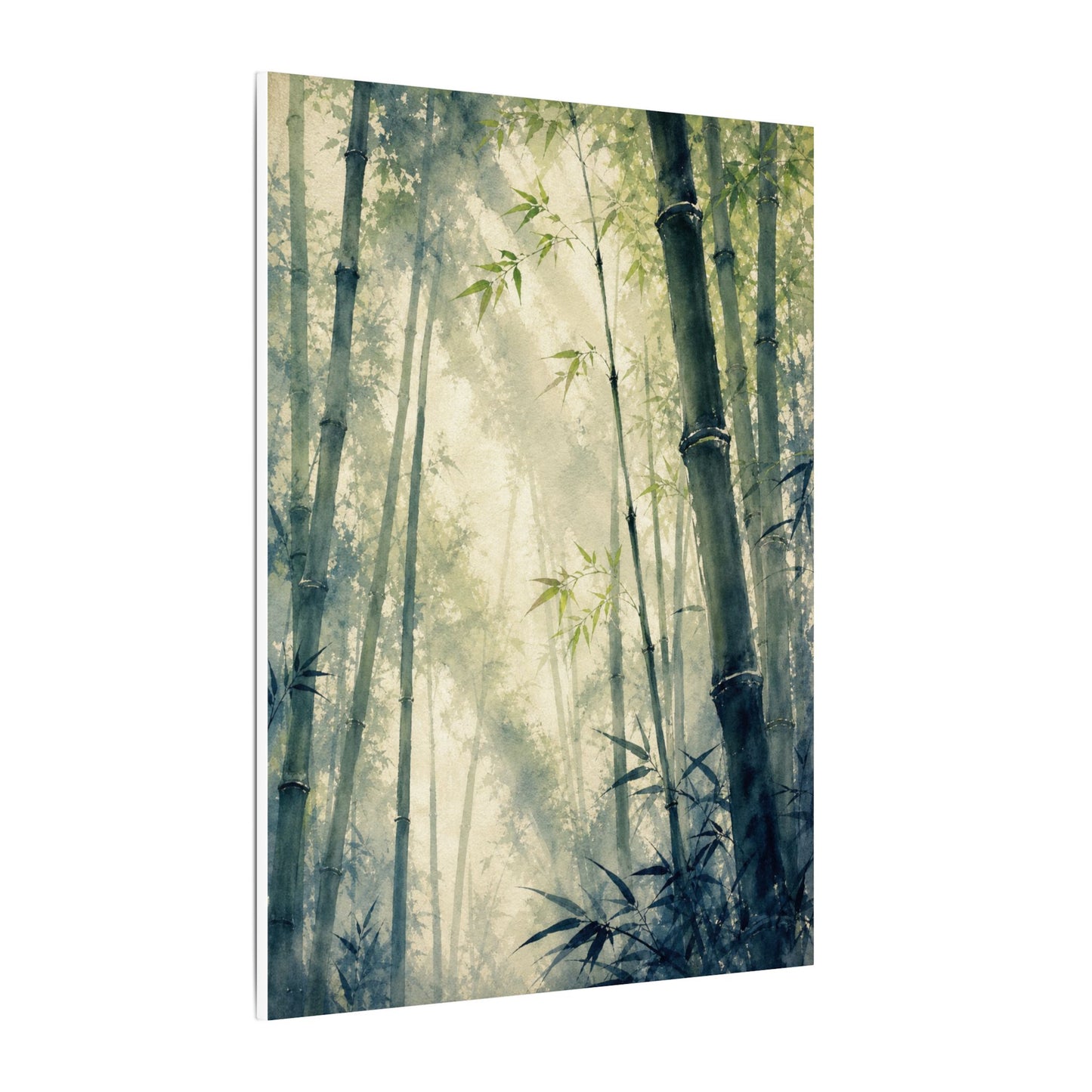 Bamboo Grove Spring Canvas Art | Zen Serene Design