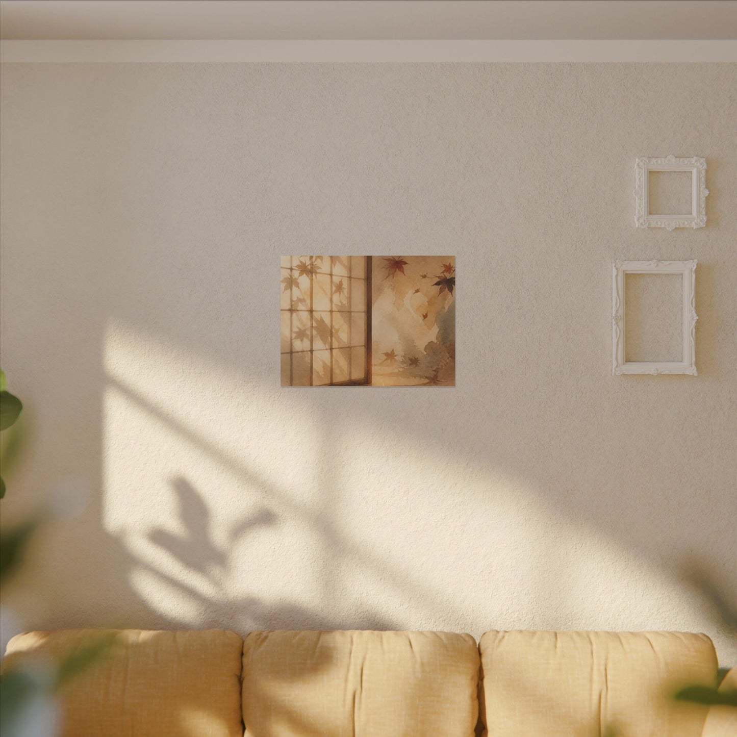 Candlelight Shoji Screen Canvas Art - Japandi Ma