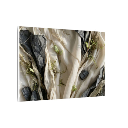 Spring Silk Drape Texture Canvas Art | Warm Decor