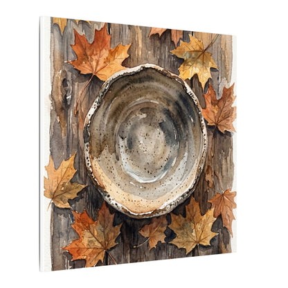 Ma Ceramic Bowl Canvas Art - Japandi Watercolor