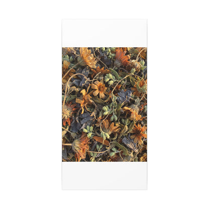 Spring Dried Flowers Japanese Pattern Canvas Art | Warm Decor