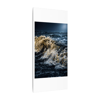 Ocean Wave Winter Canvas Art | Kintsugi Artful Design