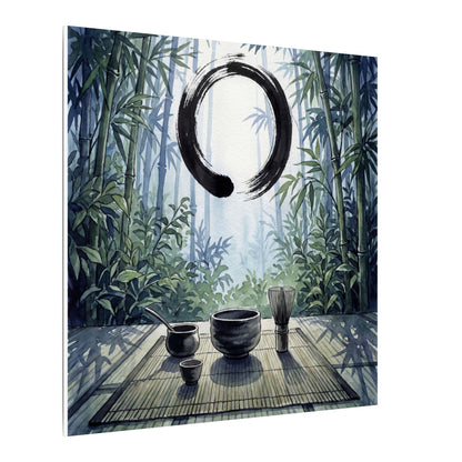 Seijaku Tea Ceremony Canvas Art - Zen Enso