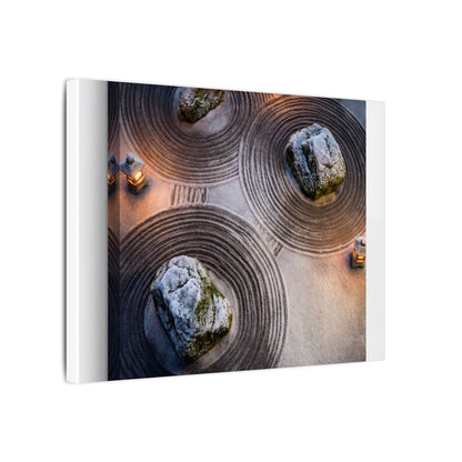 Candlelight Rock Garden Canvas Art - Japandi Ma