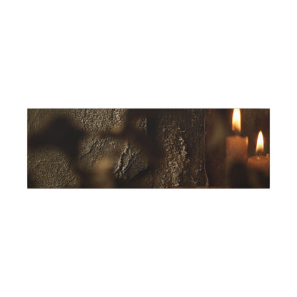 Shadow Play Dark Texture Canvas Art | Moody Dark Japandi Art