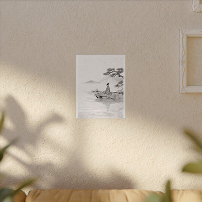 Meditation Harmonious Zen Ukiyo-e Canvas Art