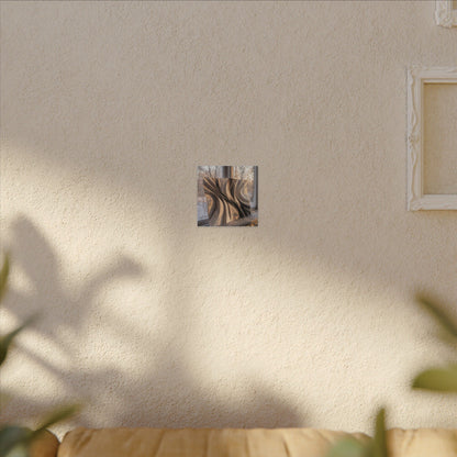 Mono No Aware Paper Fold Canvas Art - Japandi Minimal Line