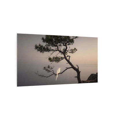 Dawn Pine Tree Canvas Art - Dark Japandi Datsuzoku