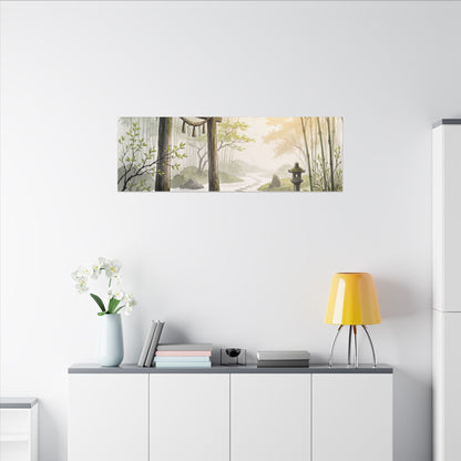 Peaceful Torii Gate Canvas Art - Karesansui Zen