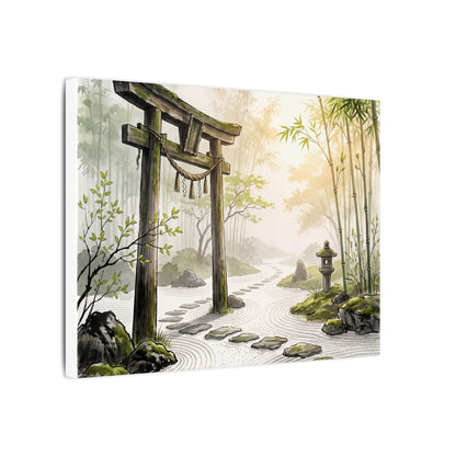 Peaceful Torii Gate Canvas Art - Karesansui Zen