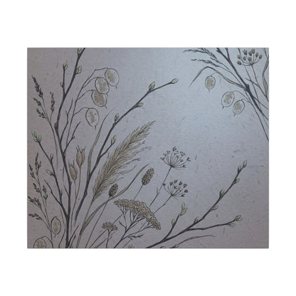 Spring Dried Flowers Japanese Pattern Canvas Art | Cozy Decor