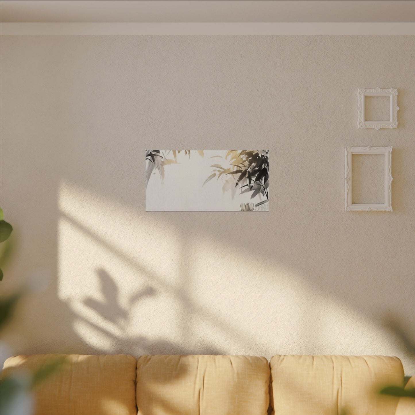 Tea Ceremony Sumi E Canvas Art | Serene Zen Art