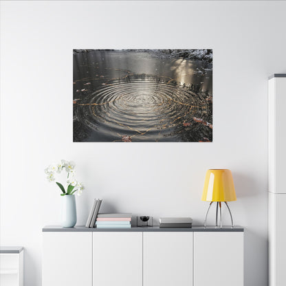 Water Ripple Broken Beauty Canvas Art | Artful Kintsugi Art