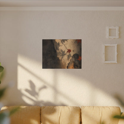 Shadow Play Texture Canvas Art | Neutral Japandi Art