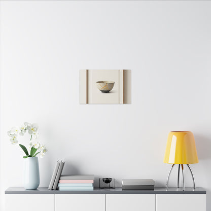 Kintsugi Charcoal Canvas Art
