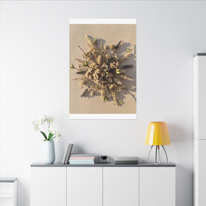 Dried Flowers Spring Canvas Art | Japandi Earthy Design