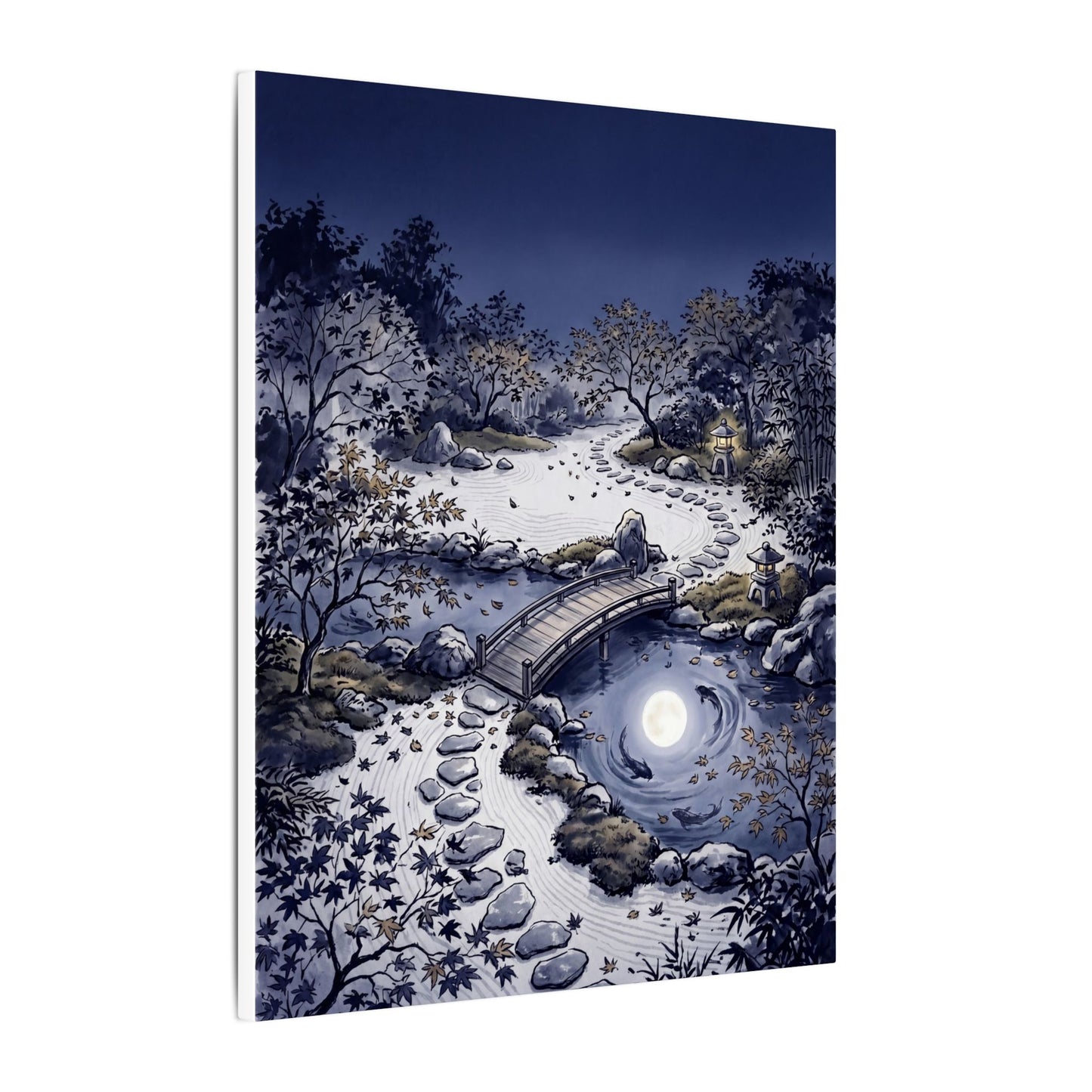 Torii Gate Enso Canvas Art | Contemplative Zen Art