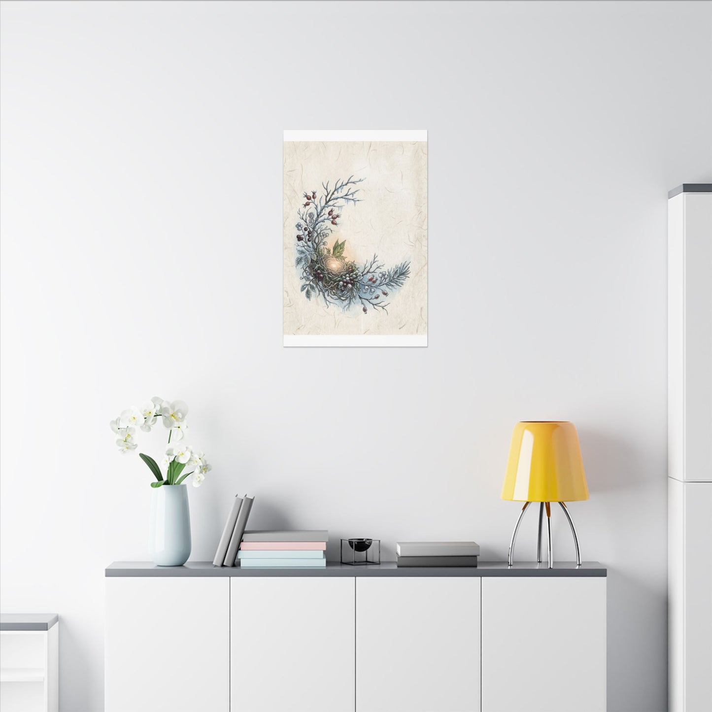 Winter Shoji Screen Forest Whimsy Canvas Art | Enchanting Decor