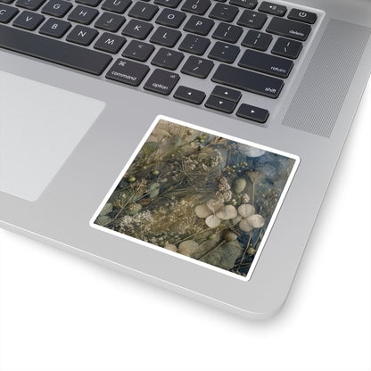 Dried Flowers Spring Sticker | Japandi Earthy Design