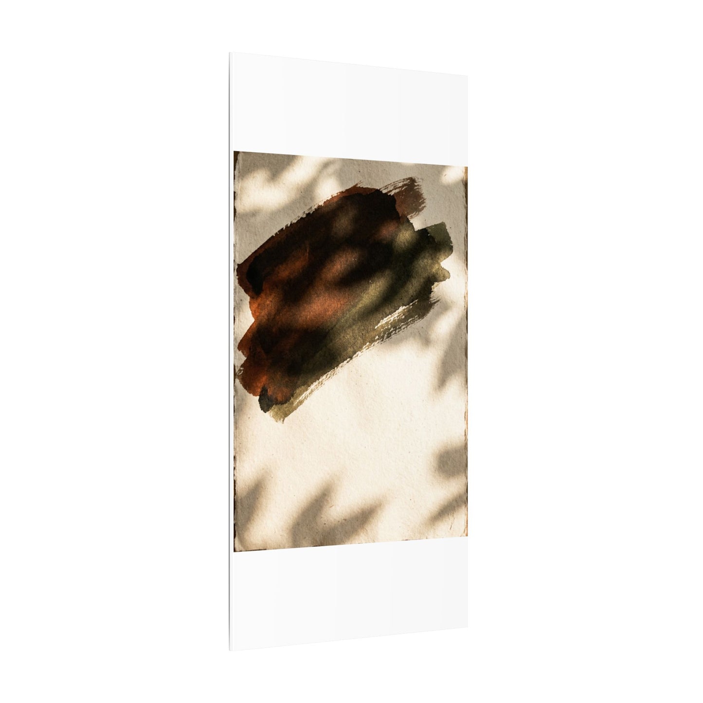 Ink Brushstroke Canvas Art | Summer Dark Japandi Moody Minimal Art
