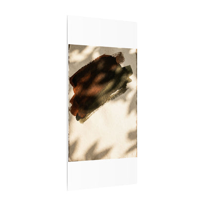 Ink Brushstroke Canvas Art | Summer Dark Japandi Moody Minimal Art