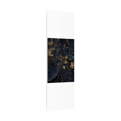 Philosophical Dried Flowers Canvas Art - Broken Beauty Kintsugi