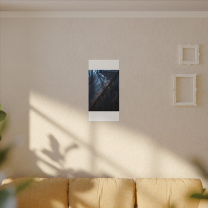 Rust Patina Canvas Art | Spring Dark Japandi Shadow Zen Art