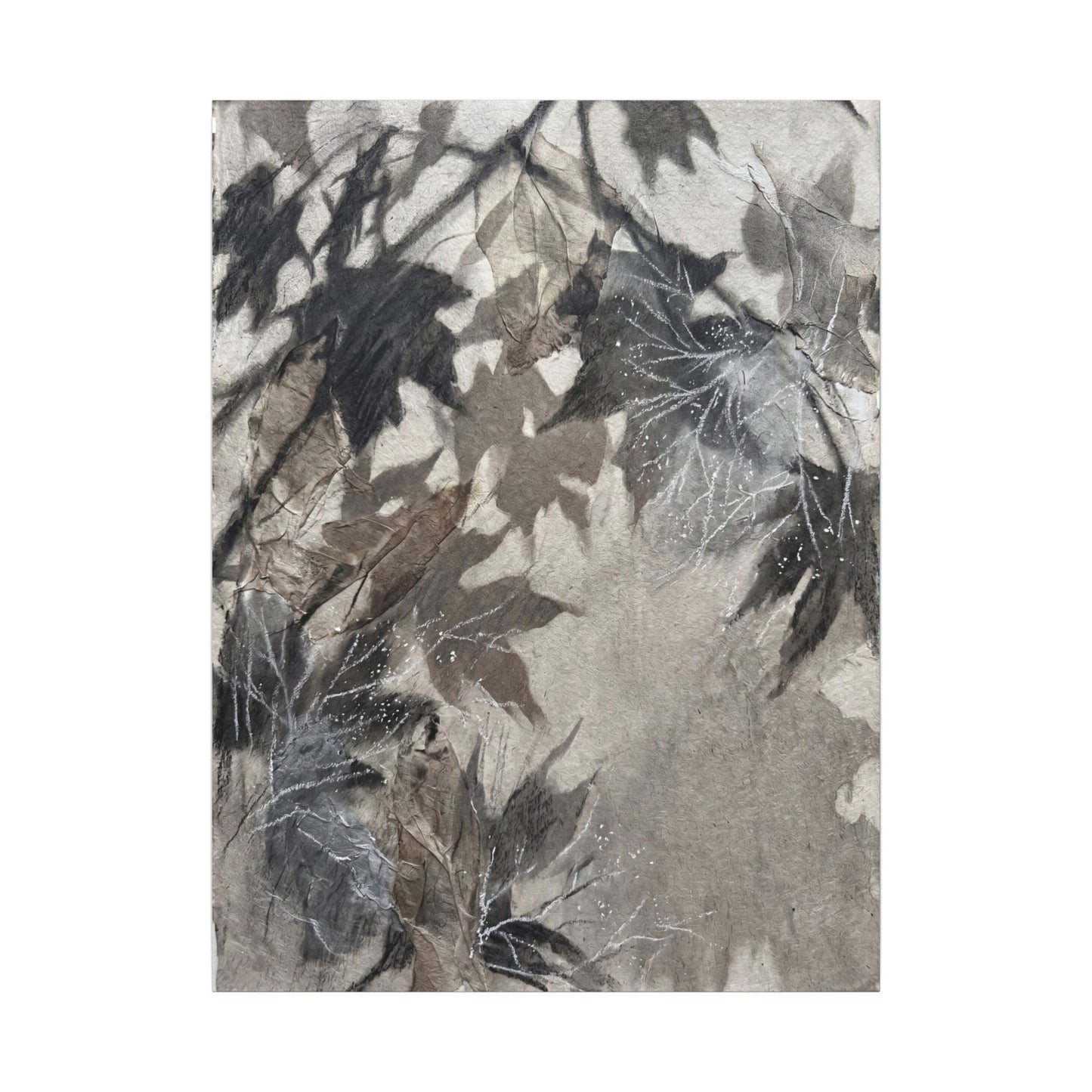 Shadow Play Texture Canvas Art | Cozy Japandi Art