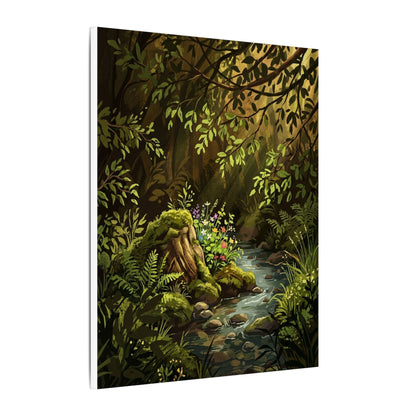 Golden Hour Silk Drape Canvas Art - Dark Japandi Datsuzoku