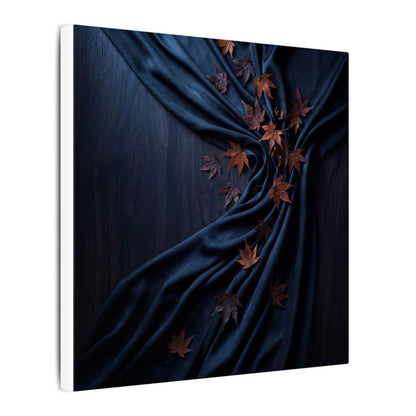 Silk Drape Autumn Canvas Art | Dark Japandi Sophisticated Design