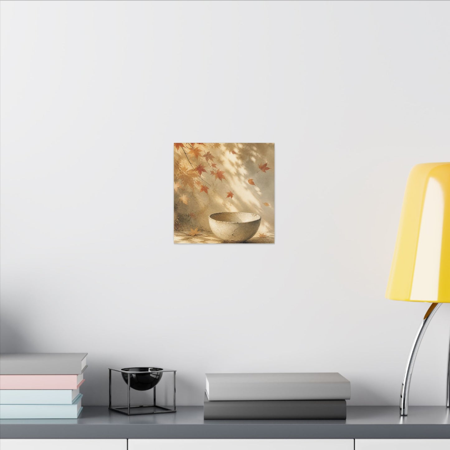 Japandi Ceramic Bowl in Dappled | Watercolor Canvas Art