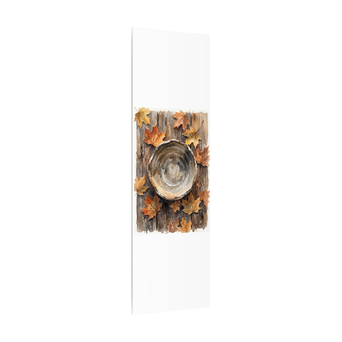 Ma Ceramic Bowl Canvas Art - Japandi Watercolor