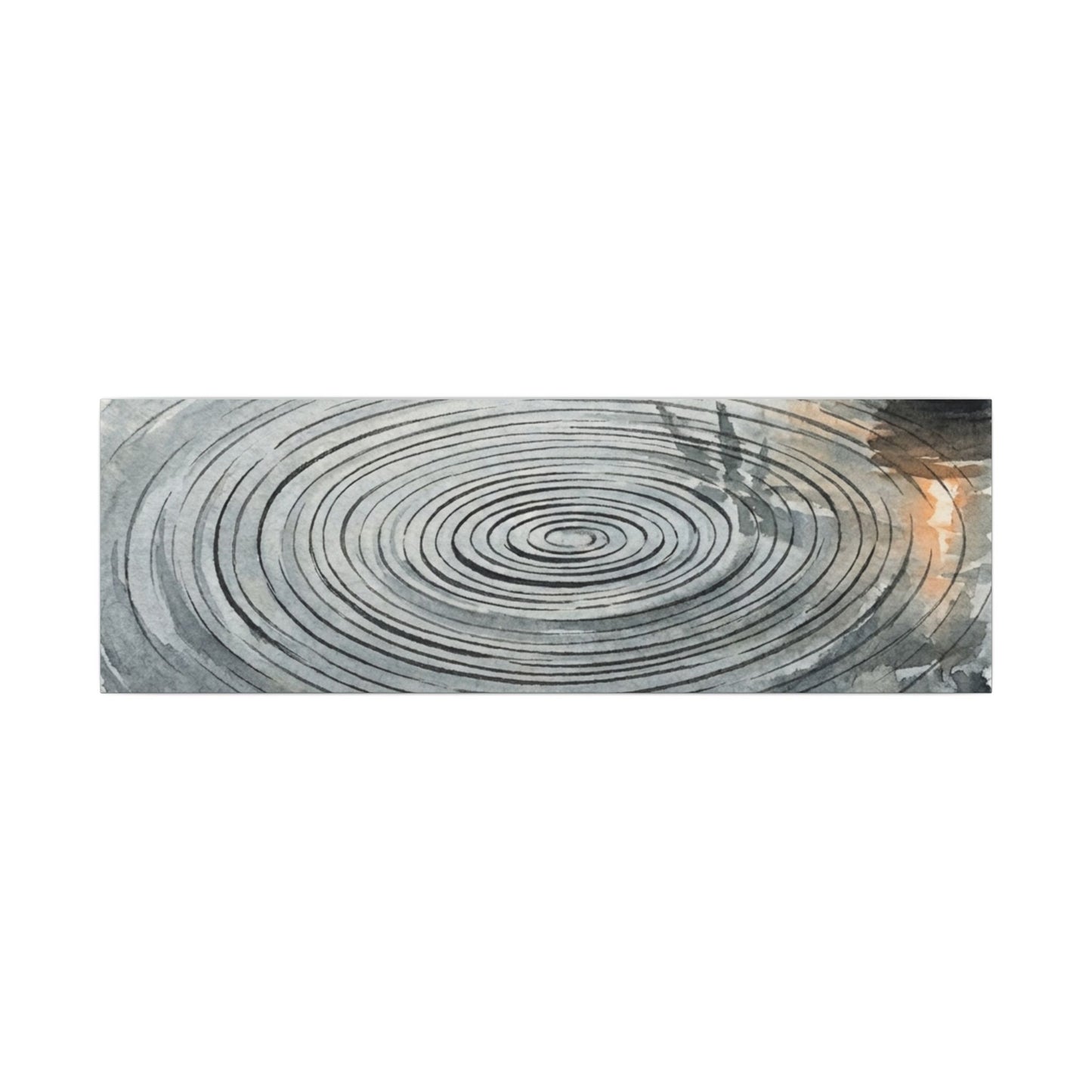 Water Ripple Sumi E Canvas Art | Calm Zen Art