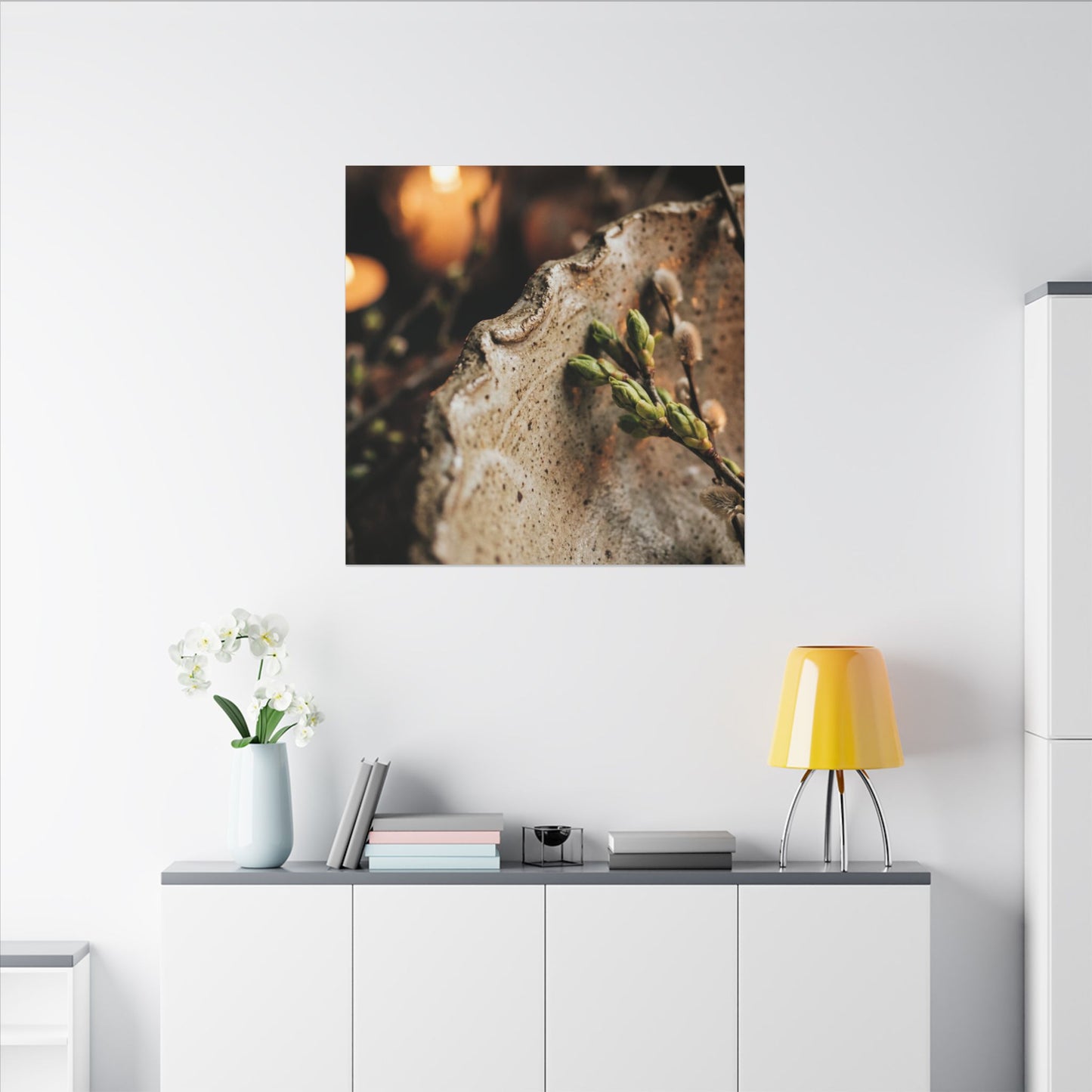 Overcast Ceramic Bowl Canvas Art - Japandi Ma