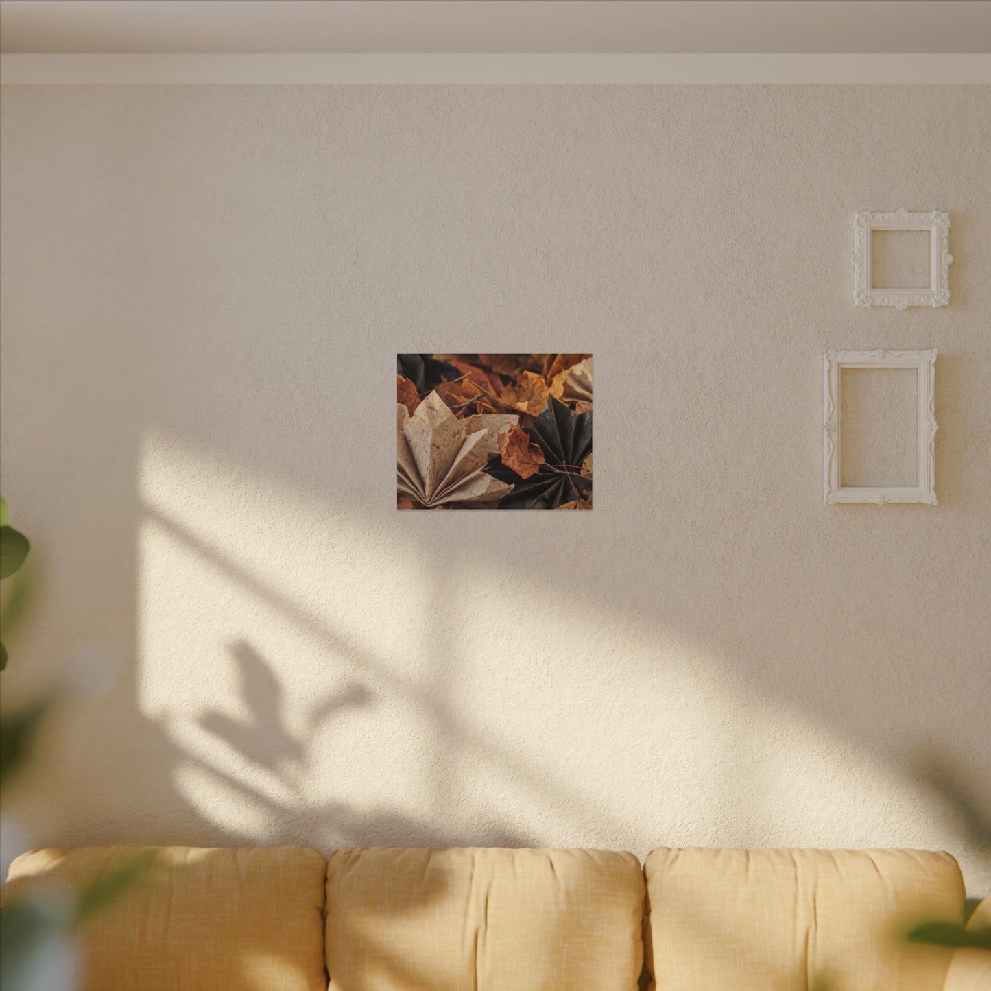 Paper Fold Texture Canvas Art | Elegant Japandi Art