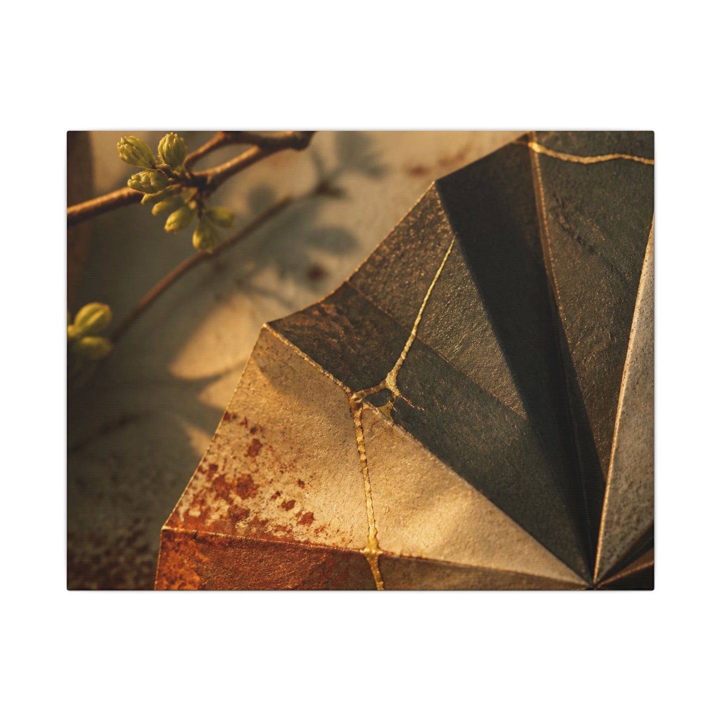 Ma Paper Fold Canvas Art - Kintsugi Broken Beauty
