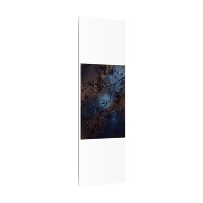 Bold Cherry Blossom Canvas Art - Charcoal Ink Dark Japandi