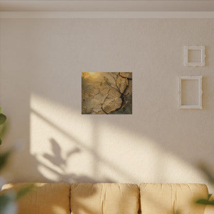 Cracked Earth Spring Canvas Art | Japandi Warm Design