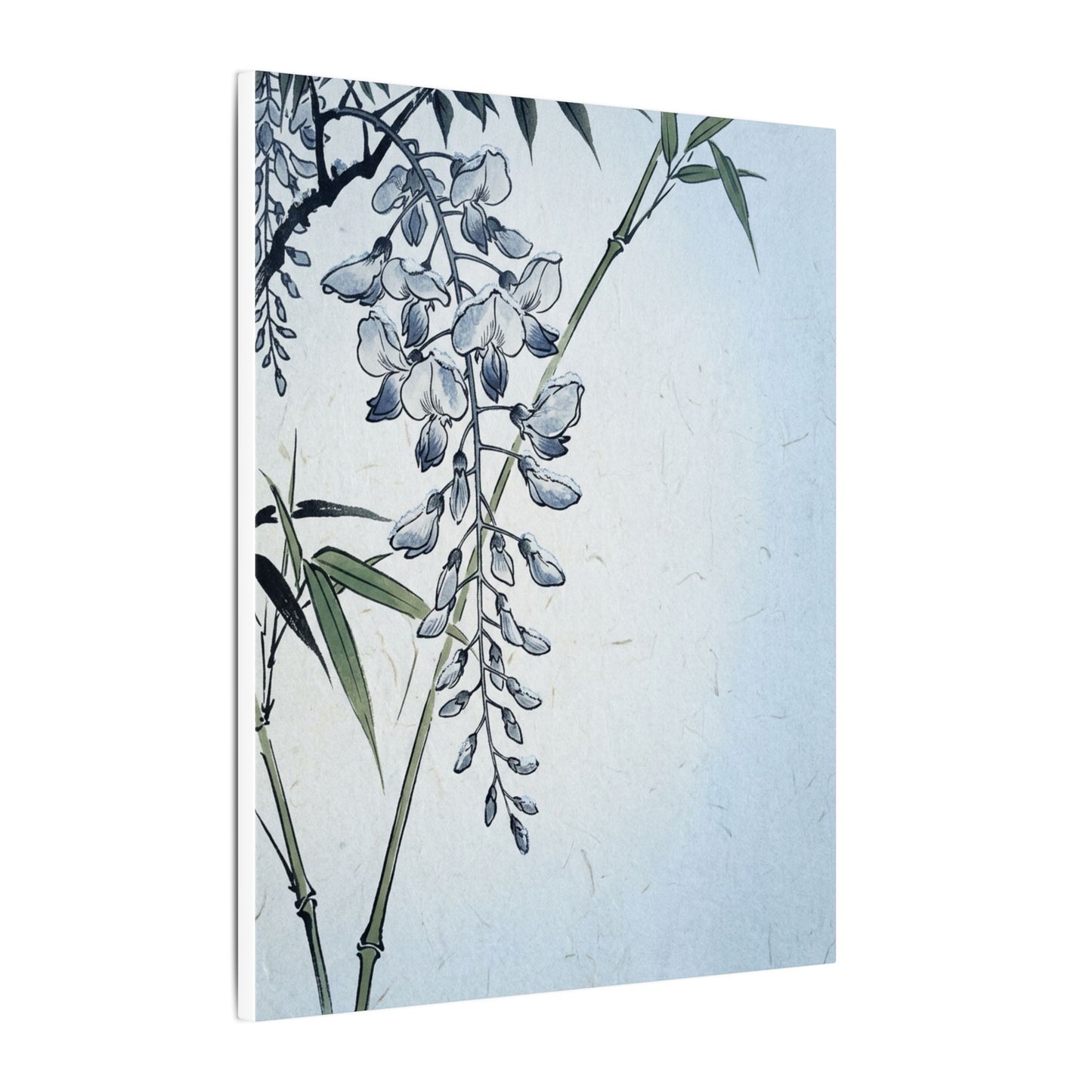 Zen Wisteria in Moonlight | Ukiyo E Inspired Canvas Art