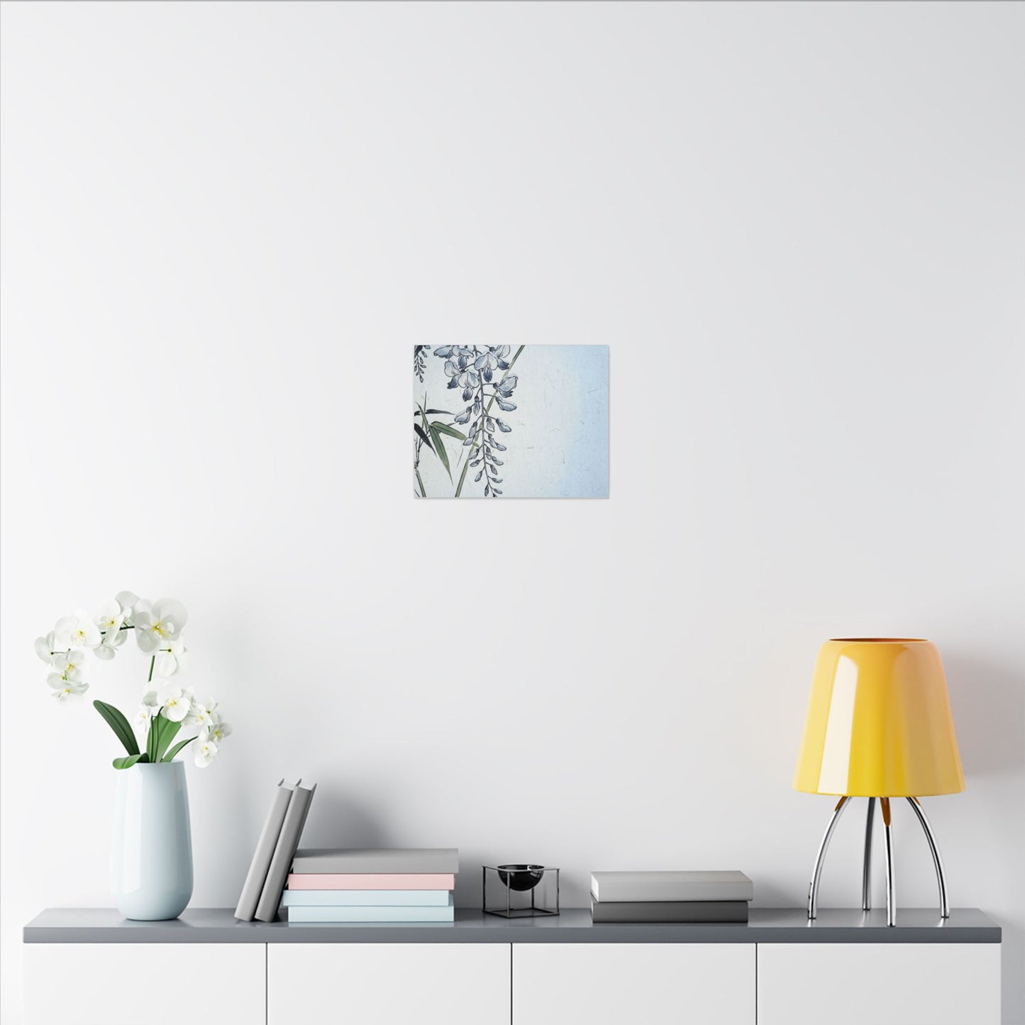 Zen Wisteria in Moonlight | Ukiyo E Inspired Canvas Art