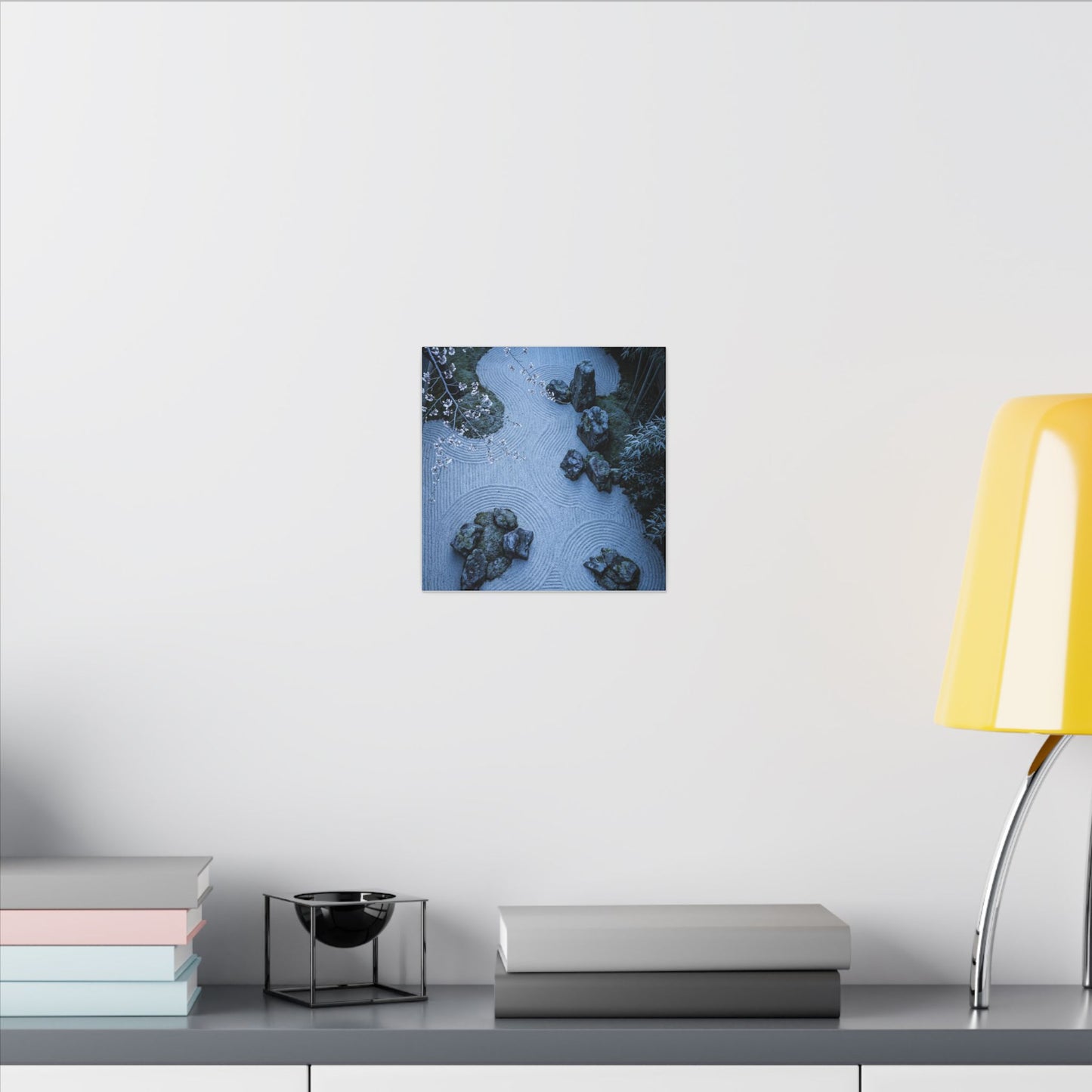 Earthy Silk Drape Canvas Art - Minimal Line Japandi