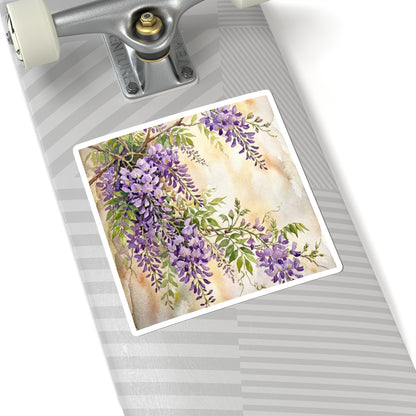 Wisteria Sticker | Spring Japandi Watercolor Art Art Print