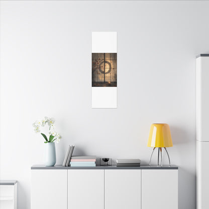 Shoji Screen Texture Canvas Art | Earthy Japandi Art
