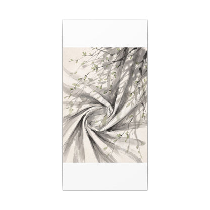 Silk Drape Spring Canvas Art | Zen Contemplative Design