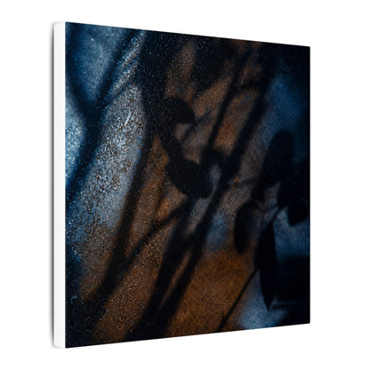 Moonlight Shadow Play Canvas Art - Dark Japandi Ma