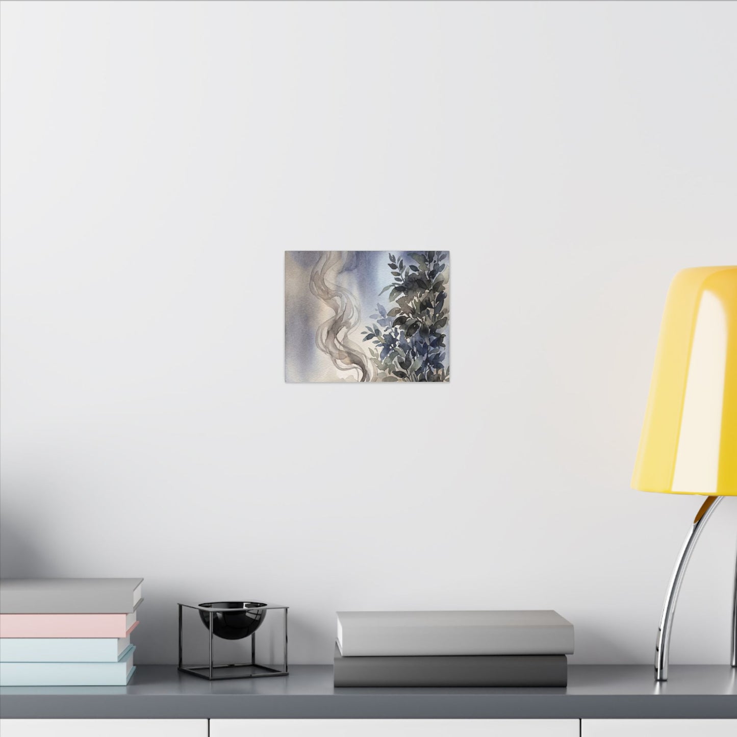 Incense Smoke Summer Canvas Art | Japandi Cozy Design