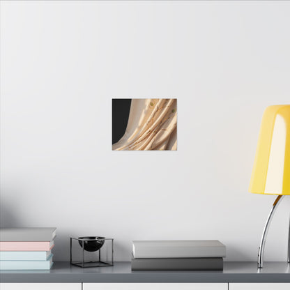 Golden Hour Silk Drape Canvas Art - Kintsugi Fukinsei