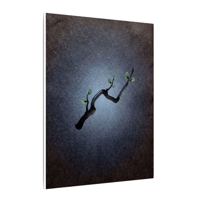Ink Brushstroke Canvas Art | Spring Dark Japandi Moody Minimal Art