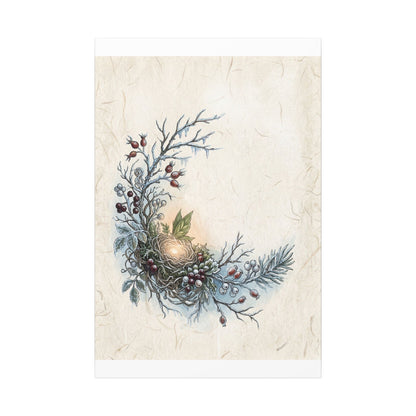Winter Shoji Screen Forest Whimsy Canvas Art | Enchanting Decor